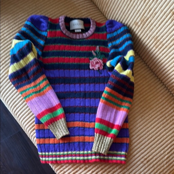 Authentic Gucci striped crewneck sweater XS - Picture 1 of 9
